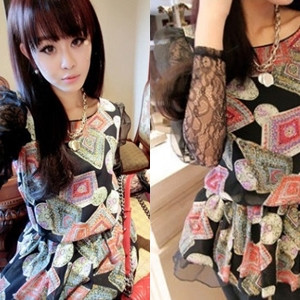 Printed Chiffon Top