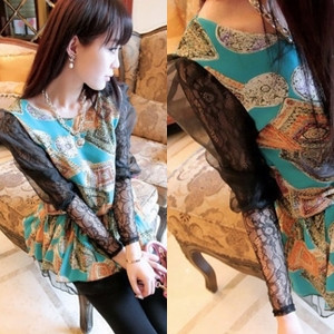 Printed Chiffon Top
