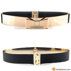Vintage Gold Metal Plated Bowknot Belt