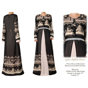 Split Chiffon Maxi Dress