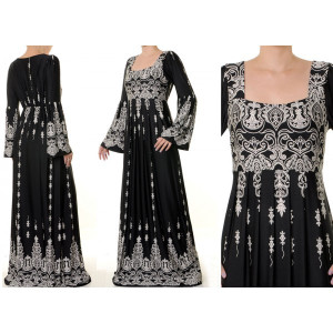 Bell Sleeved Plus Maxi Dress