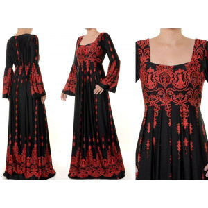 Bell Sleeved Plus Maxi Dress