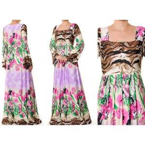 Empire Pleated Waist Maxi Dress