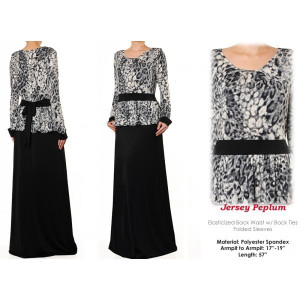 Peplum Maxi Dress