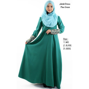 Front Zip Jubah Dress
