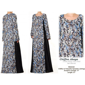 Chiffon Abaya Maxi Dress