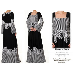 Empire Pleated Waist Maxi Dress