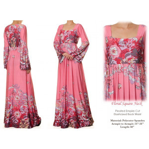 Empire Pleated Waist Extra Plus Maxi Dress