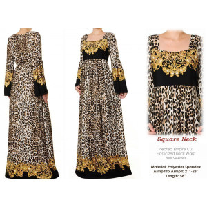 Bell Sleeved Plus Maxi Dress