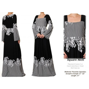 Bell Sleeved Plus Maxi Dress