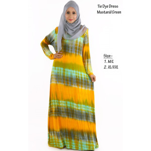 Tie Dye Jubah Dress