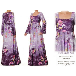 Bell Sleeved Plus Maxi Dress