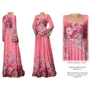 Bell Sleeved Plus Maxi Dress