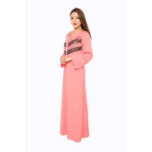 Pleats & Sequin Lace Maxi Dress