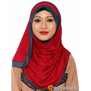2 Tone Instant Shawl