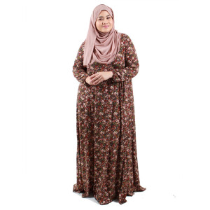 Floral Print Jubah Dress