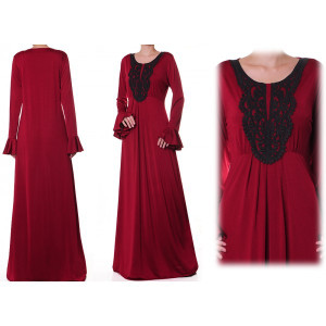 Flutter Sleeves Plus Maxi Dress