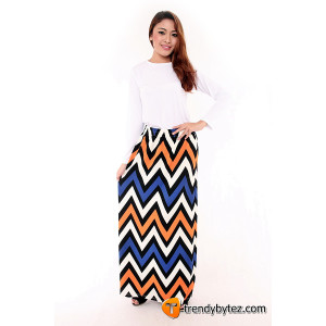 Printed A-Line Skirt