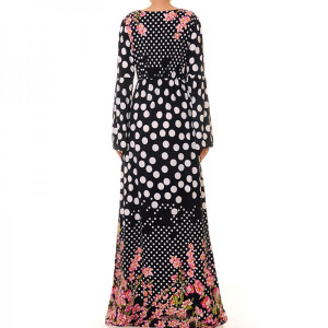 Empire Pleated Waist Plus Maxi Dress