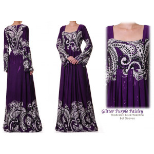 Empire Pleated Waist Extra Plus Maxi Dress