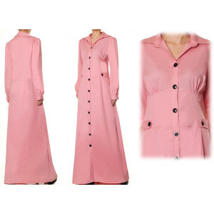 Front Button Plus Maxi Dress