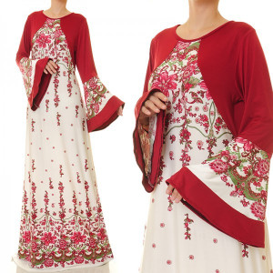 Wide Bell Sleeves Extra Plus Maxi Dress