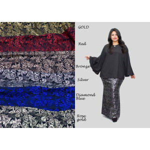 Aster Printed Mermaid Skirt