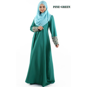 Embroidery Detail Jubah Dress