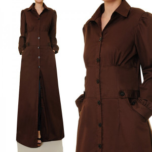Front Button Plus Maxi Dress