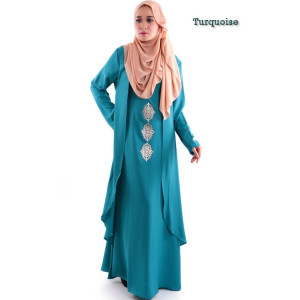 Jubah W Gold Patch