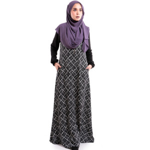 Printed Jubah Dress