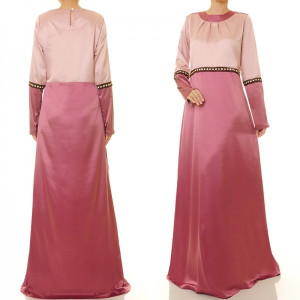 2 Tone Satin Dress