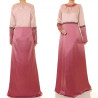 2 Tone Satin Dress