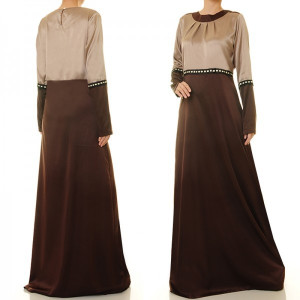 2 Tone Satin Dress