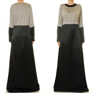 2 Tone Satin Dress