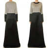2 Tone Satin Dress