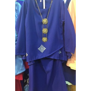 Girls Overlap Kurung Set