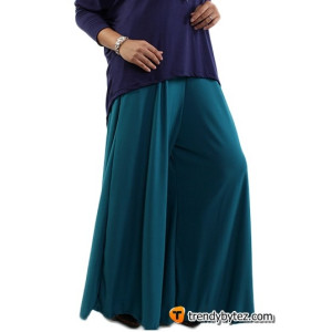 Lycra Palazzo Pants - Blue
