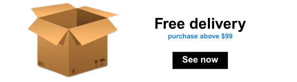 Free delivery for purchases above $99